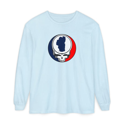 Lake Tahoe Stealie Garment-Dyed Long Sleeve T-Shirt