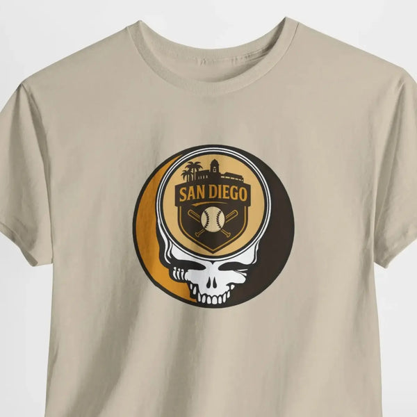 Grateful Dead - San Diego Padres Stealie grateful Dead T-Shirt - MLB - StealieShop