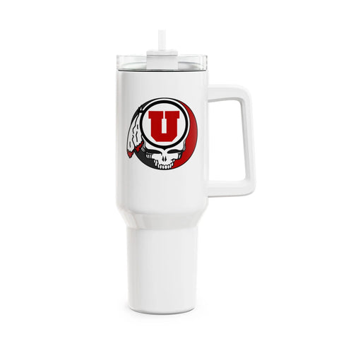 Grateful Dead - University of Utah Stealie "Fat Man" Tumbler, Double Insulated 40oz Travel Mug - StealieShop