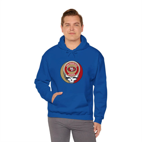 San Francisco 49ers Grateful Dead Hooded Sweatshirt Printify