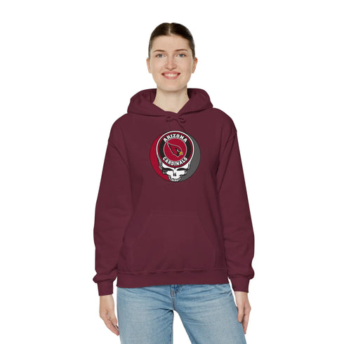 Arizona Cardinals Grateful Dead Unisex Hoodie StealieShop