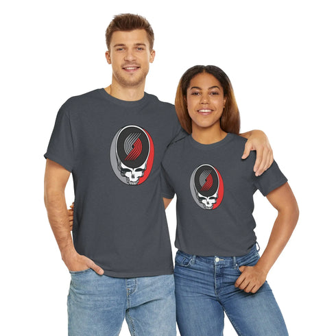 Portland Trailblazers Grateful Dead T-Shirt - NBA - StealieShop