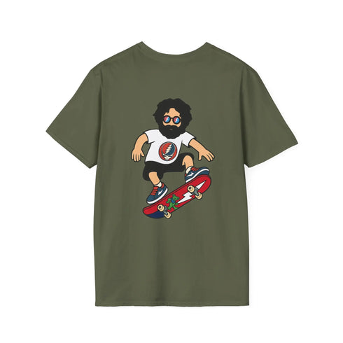 Grateful Dead - Shreddin' Jerry - Life is dead. Two-Sided Print Grateful Dead TShirt - StealieShop
