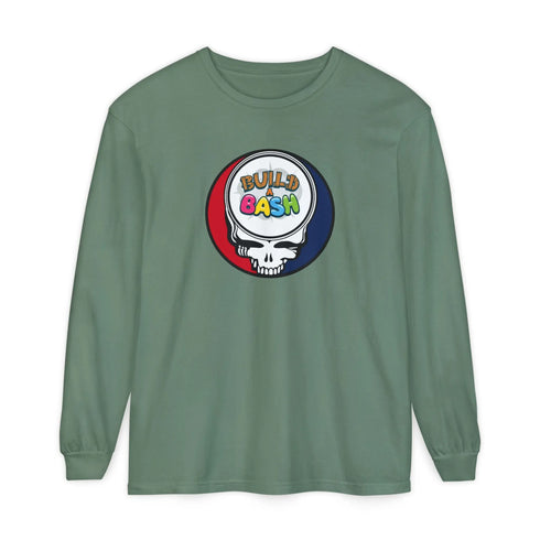 Grateful Dead - Build A Bash Garment-Dyed Long Sleeve T-Shirt - StealieShop