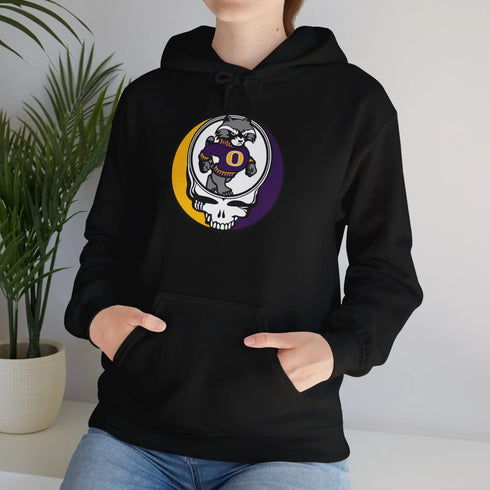 Grateful Dead - Oconomowoc High School - Raccoons Stealie Unisex Heavy Blend Hoodie - StealieShop