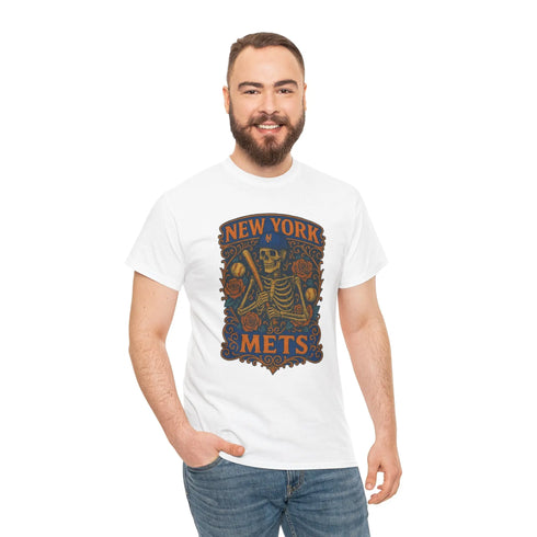 Grateful Dead - New York Mets Retro Poster Art T-shirt - StealieShop