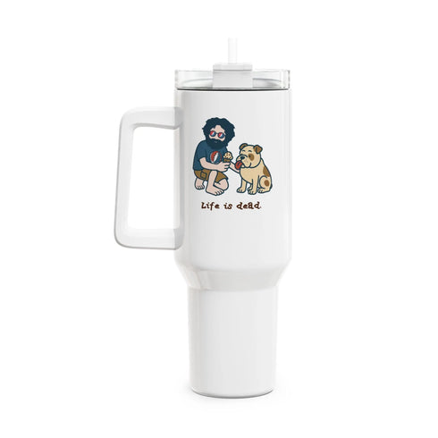 Grateful Dead - Jerry and Frank are Sharin' "Fat Man" Tumbler, Double Insulated 40oz Travel Mug - StealieShop