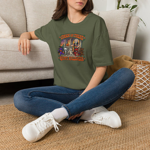 Trick-Or-Treating at Jerry's Place Halloween Stealie T-Shirt