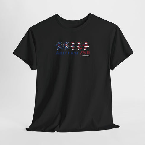 America 250 Dancing Bears Unisex Grateful Dead T-Shirt