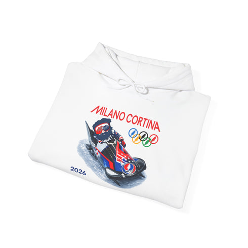 "Bobsleddin' Jerry' 2026 Milano Cortina Olympics Unisex Heavy Blend Grateful Dead Hoodie