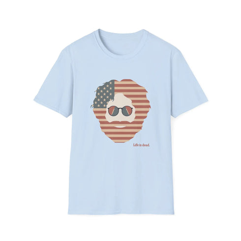 Grateful Dead - Stars & Stripes Jerry Life is dead. T-Shirt - StealieShop