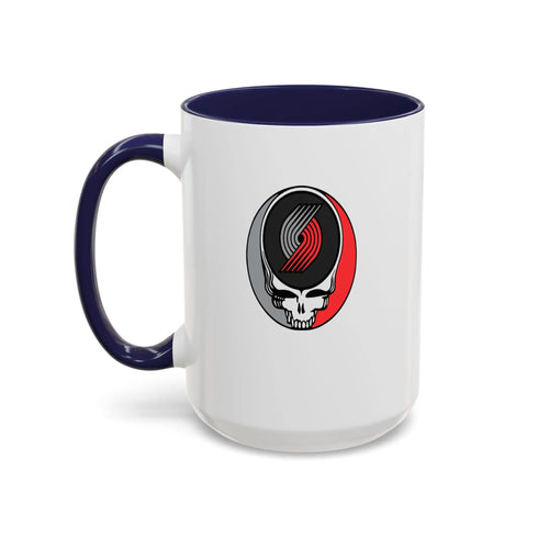 Portland Trailblazers Grateful Dead Stealie Coffee Mug (11oz or 15oz) - NBA - StealieShop