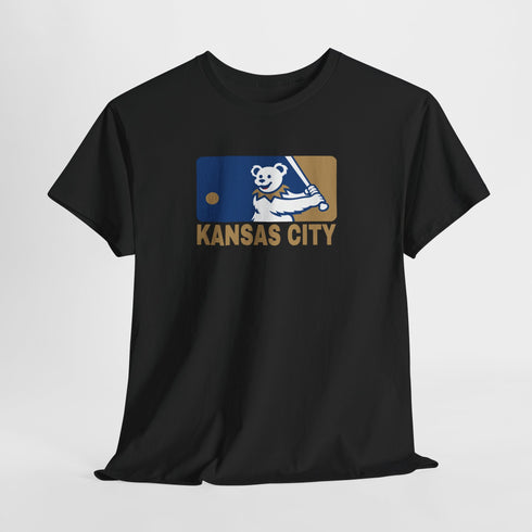 Kansas City Royals Dancing Bear MLB Logo Unisex Grateful Dead T-Shirt