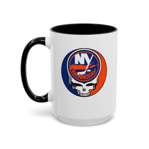 New York Islanders Grateful Dead Stealie Coffee Mug (11oz or 15oz) - StealieShop