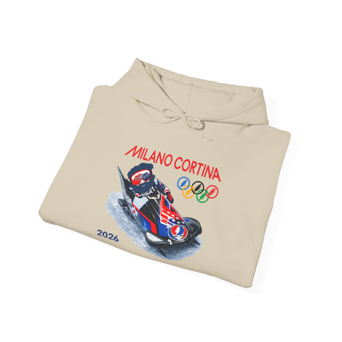 "Bobsleddin' Jerry' 2026 Milano Cortina Olympics Unisex Heavy Blend Grateful Dead Hoodie