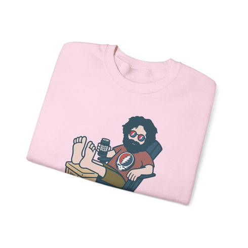 Grateful Dead - Stay Cool, Jerry Life is dead. Crewneck Sweatshirt - StealieShop
