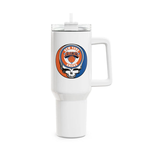 Grateful Dead - New York Knicks Stealie "Fat Man" Tumbler, Double Insulated 40oz Travel Mug - StealieShop