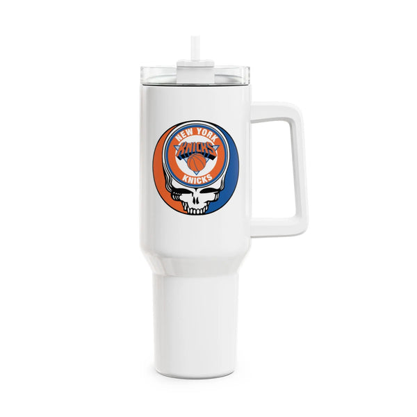 Grateful Dead - New York Knicks Stealie "Fat Man" Tumbler, Double Insulated 40oz Travel Mug - StealieShop