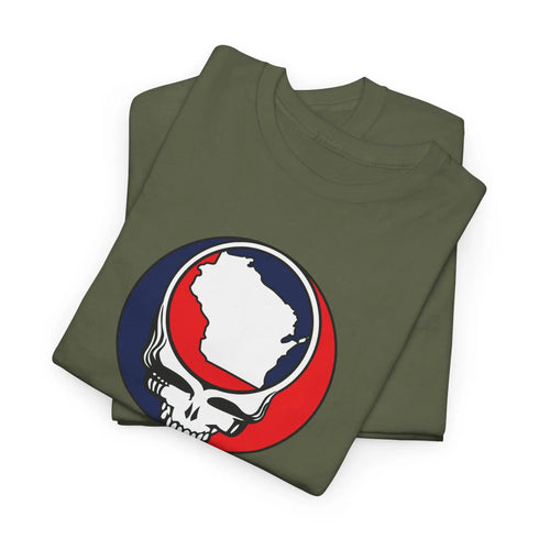 Wisconsin Map Stealie Grateful Dead T-Shirt