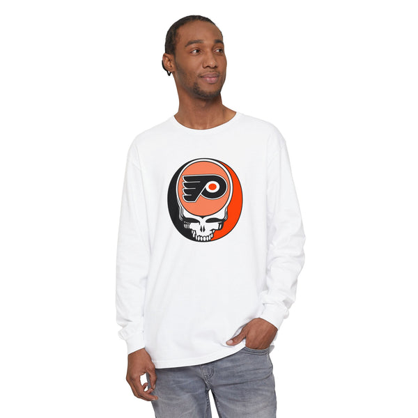 Philadelphia Flyers Vineyard Collection Unisex Garment-Dyed Long Sleeve T-Shirt