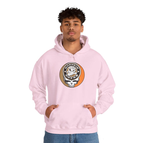 Anaheim Ducks Grateful Dead Unisex Heavy Blend Hoodie - Hooded Sweatshirt - StealieShop