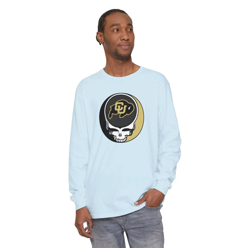 Grateful Dead - University of Colorado Garment-Dyed Long Sleeve T-Shirt - StealieShop