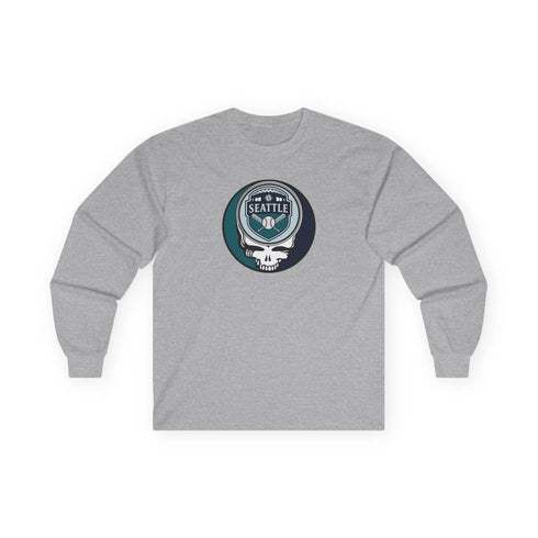 Grateful Dead - Seattle Mariners Classic Stealie Long Sleeve Tee - MLB - StealieShop