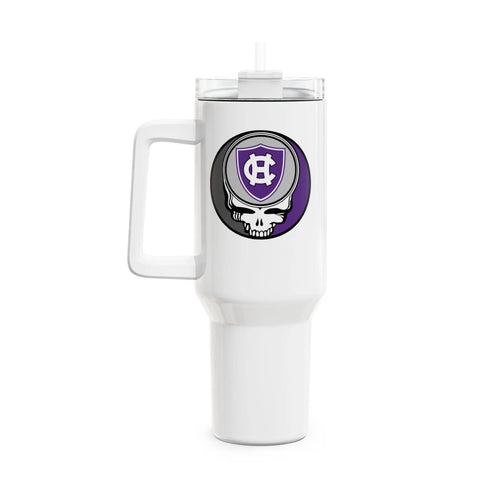 Grateful Dead - College of the Holy Cross Stealie "Fat Man" Tumbler, Double Insulated 40oz Travel Mug - StealieShop