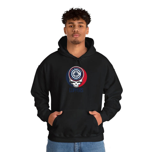 Los Angeles Clipper Grateful Dead Steal Your Face Unisex Hoodie - NBA StealieShop