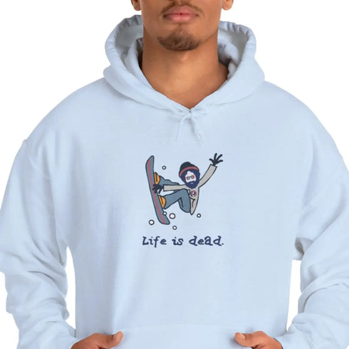Snowboarding Jerry Grateful Dead Unisex Hoodie - StealieShop