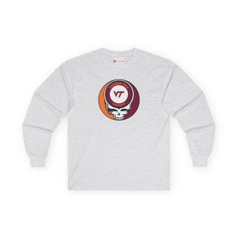 Virginia Tech Grateful Dead Long Sleeve Tee Printify
