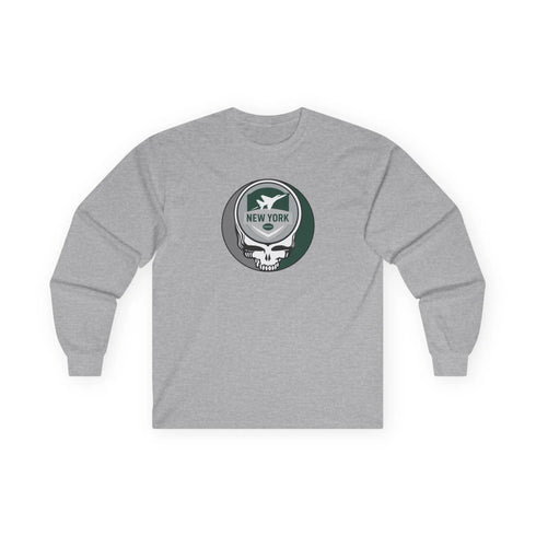 Grateful Dead - New York Jets Grateful Dead Long Sleeve Tee - NFL - StealieShop