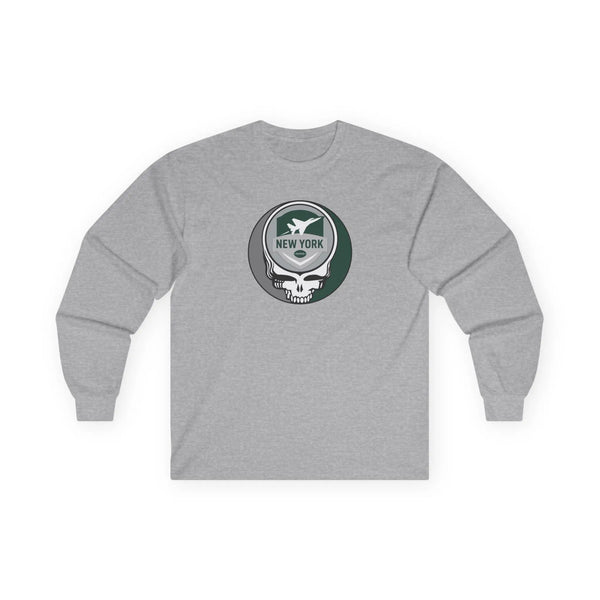 Grateful Dead - New York Jets Grateful Dead Long Sleeve Tee - NFL - StealieShop