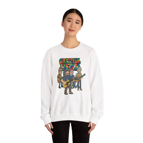 Grateful Dead - Jerry and The Band | Life is dead. Crewneck Sweatshirt - StealieShop