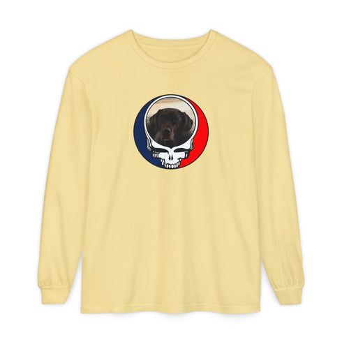 Custom Dog Garment-Dyed Long Sleeve T-Shirt (74)