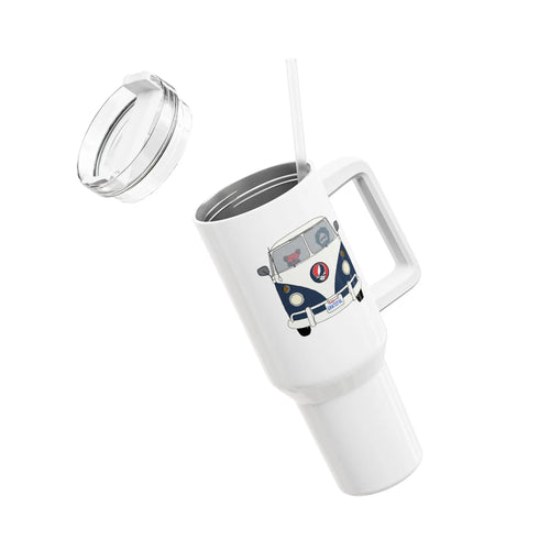 Grateful Dead - Jerry's On The Bus "Fat Man" Tumbler, Double Insulated 40oz Travel Mug - StealieShop