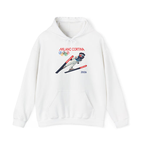 'Ski Jumpin' Jerry' 2026 Milano Cortina Olympics Unisex Heavy Blend Hoodie