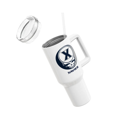 Grateful Dead - Xavier University Stealie "Fat Man" Tumbler, Double Insulated 40oz Travel Mug - StealieShop