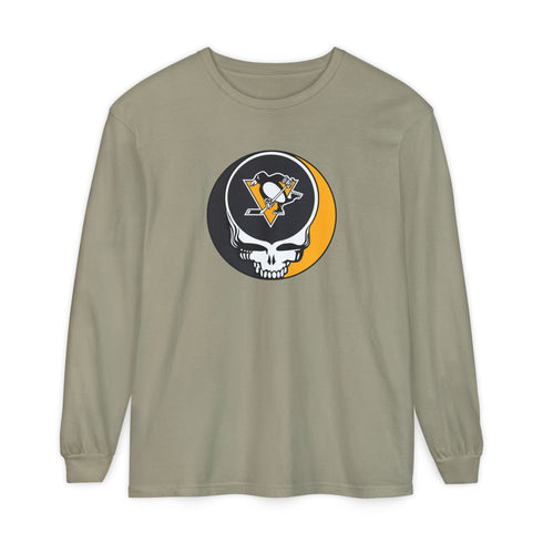 Pittsburgh Penguins Vineyard Collection Unisex Garment-Dyed Long Sleeve T-Shirt