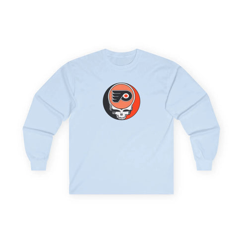 Phildelphia Flyers Grateful Dead Long Sleeve Tee StealieShop