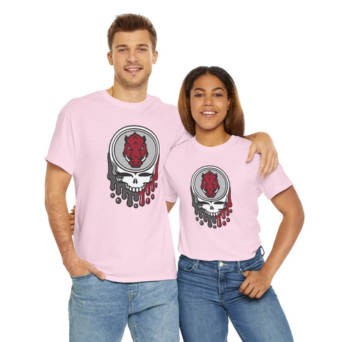 Arkansas Razorbacks Grateful Dead T-Shirt StealieShop