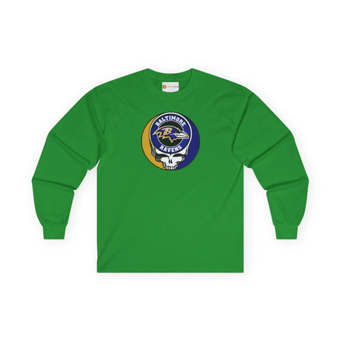 Baltimore Ravens Grateful Dead Long Sleeve Tee Printify