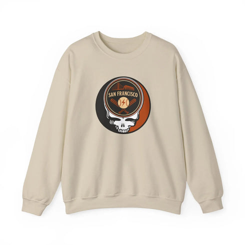 Grateful Dead - San Francisco Giants Grateful Dead Stealie Crewneck Sweatshirt - MLB - StealieShop