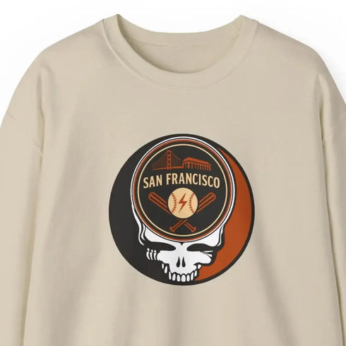Grateful Dead - San Francisco Giants Grateful Dead Stealie Crewneck Sweatshirt - MLB - StealieShop