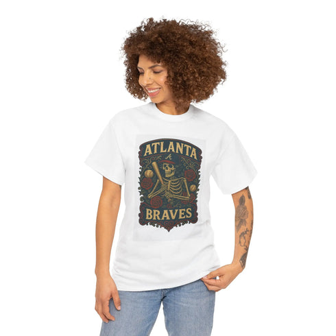 Grateful Dead - Atlanta Braves Retro Poster Art T-shirt - StealieShop