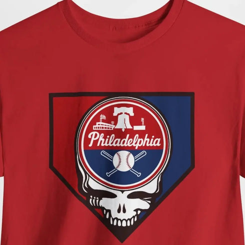 Grateful Dead - Home Run Collection: Philadelphia Edition Grateful Dead Steal Your Face T-Shirt - MLB - StealieShop