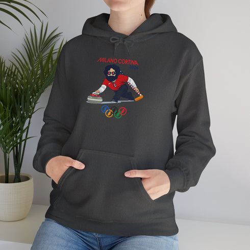 Curlin' Jerry' 2026 Milano Cortina Olympics Unisex Heavy Blend Grateful Dead Hoodie