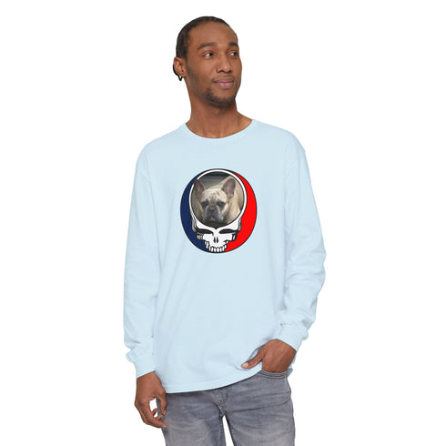 Custom Dog Garment-Dyed Long Sleeve T-Shirt (59)