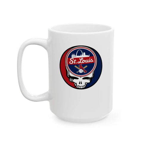 Grateful Dead - St. Louis Cardinals Stealie Ceramic Mug - MLB - StealieShop