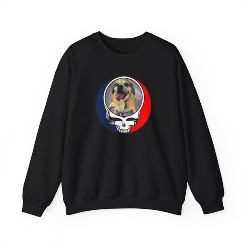 Custom Dog Stealie Crewneck Sweatshirt